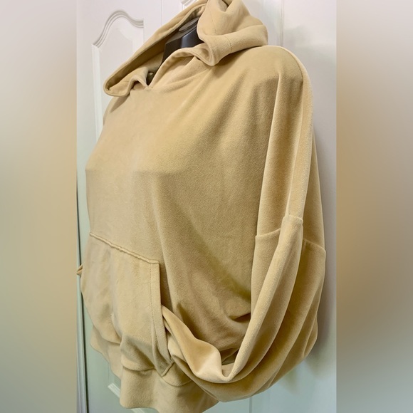 American Eagle Outfitters Sz Small Yellow Crop Hoodie - Picture 10 of 14